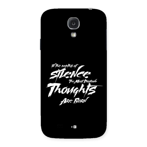 Silent Thoughts Back Case for Galaxy S4