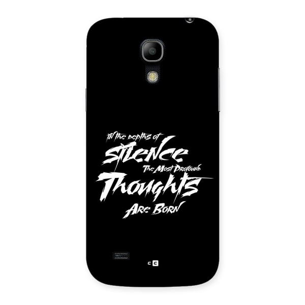 Silent Thoughts Back Case for Galaxy S4 Mini
