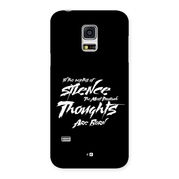 Silent Thoughts Back Case for Galaxy S5 Mini