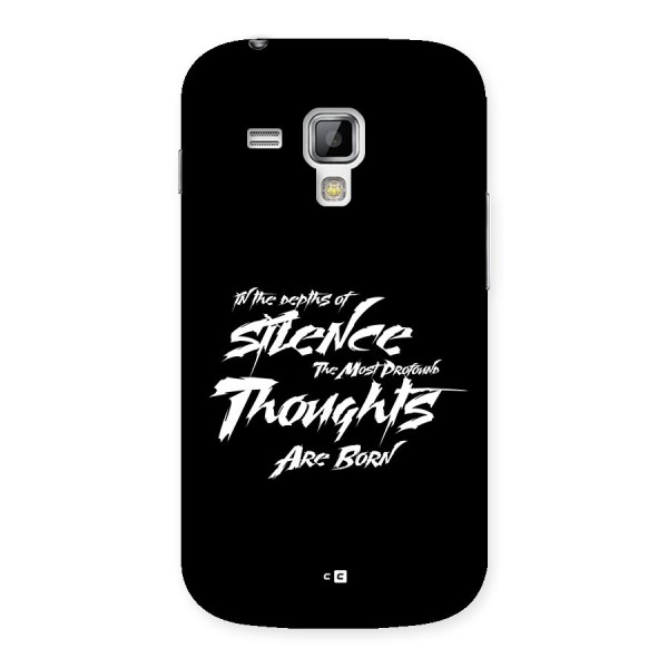 Silent Thoughts Back Case for Galaxy S Duos