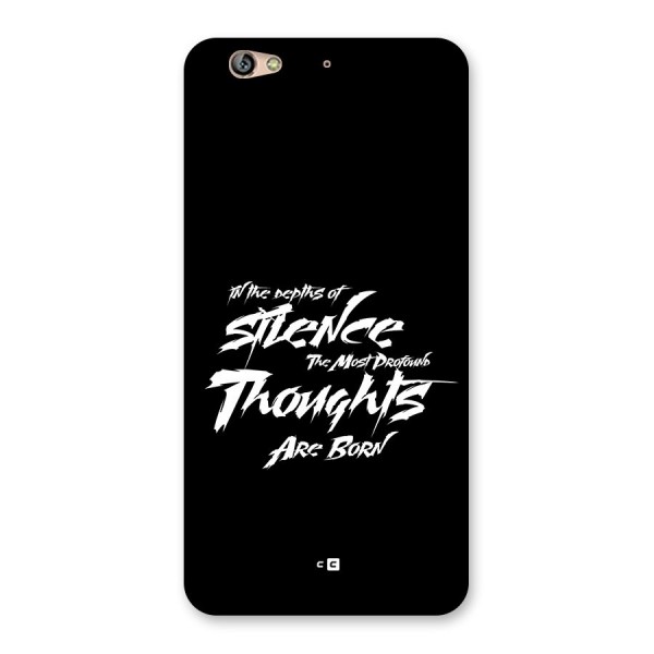 Silent Thoughts Back Case for Gionee S6