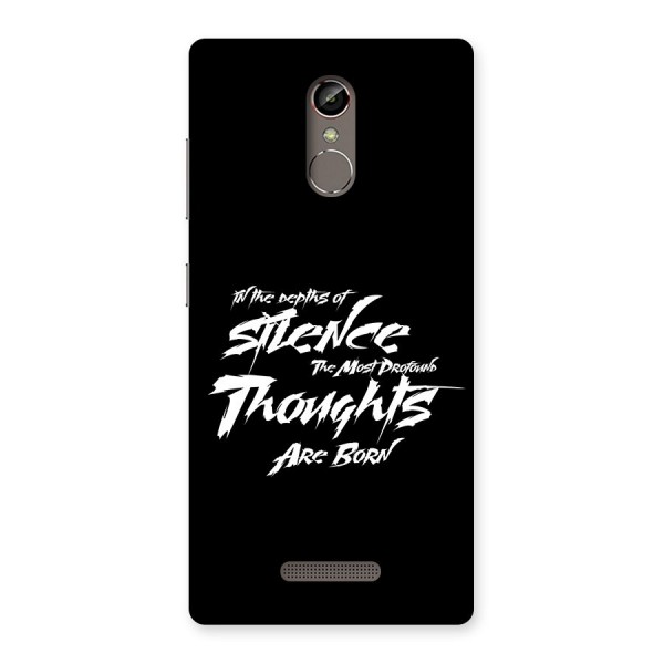 Silent Thoughts Back Case for Gionee S6s