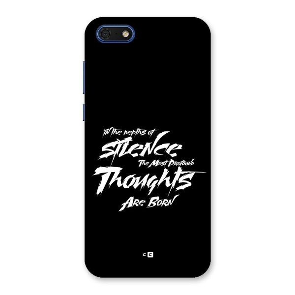 Silent Thoughts Back Case for Honor 7s