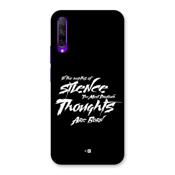 Silent Thoughts Back Case for Honor 9X Pro