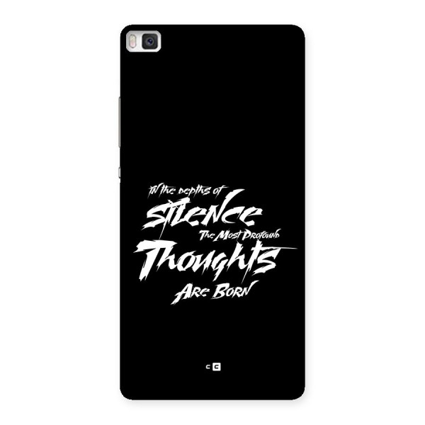 Silent Thoughts Back Case for Huawei P8