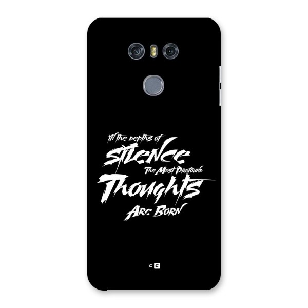 Silent Thoughts Back Case for LG G6