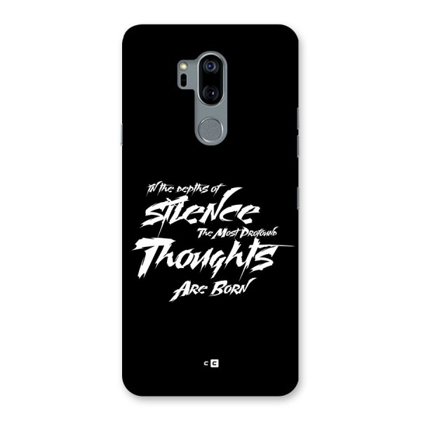 Silent Thoughts Back Case for LG G7