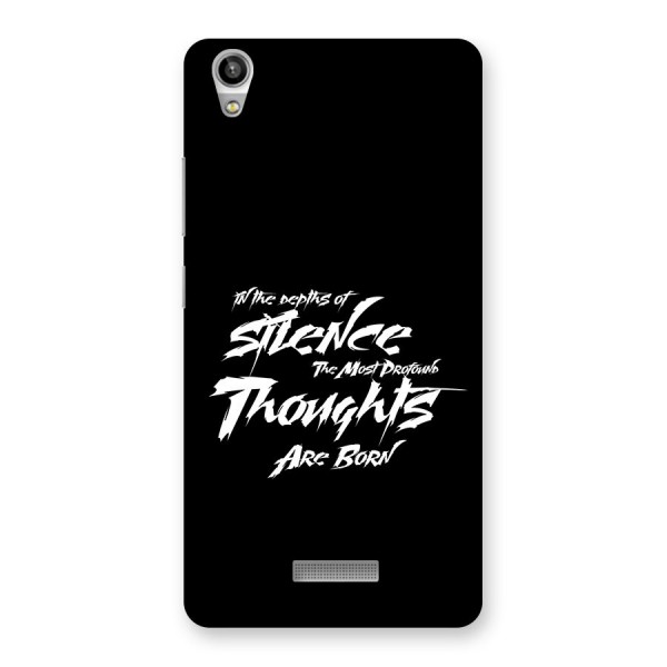 Silent Thoughts Back Case for Lava Pixel V1