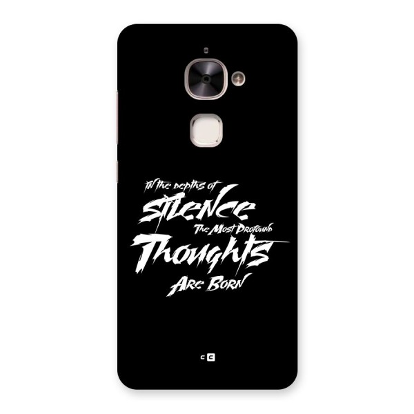 Silent Thoughts Back Case for Le 2