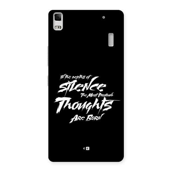 Silent Thoughts Back Case for Lenovo A7000