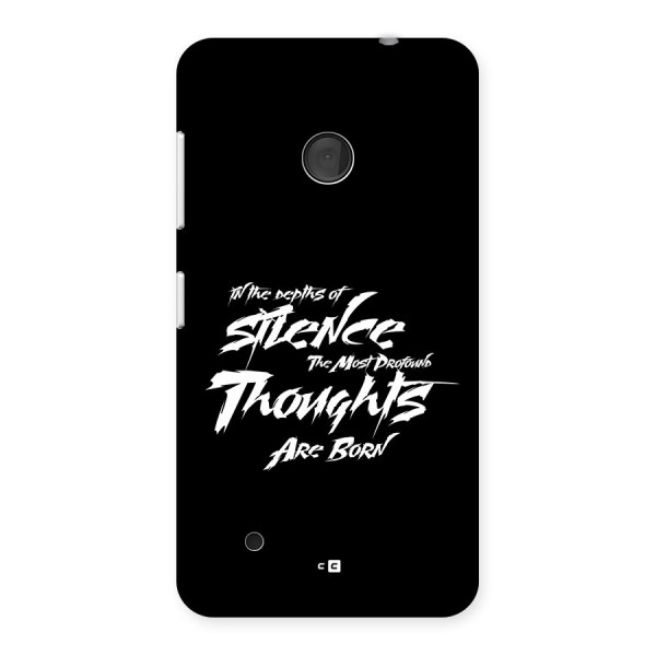 Silent Thoughts Back Case for Lumia 530