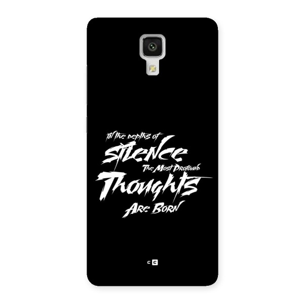 Silent Thoughts Back Case for Mi4