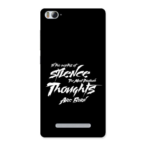 Silent Thoughts Back Case for Mi4i