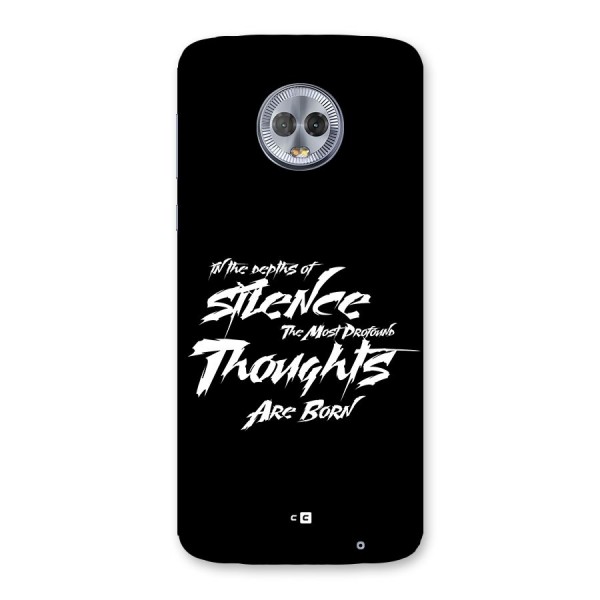 Silent Thoughts Back Case for Moto G6 Plus