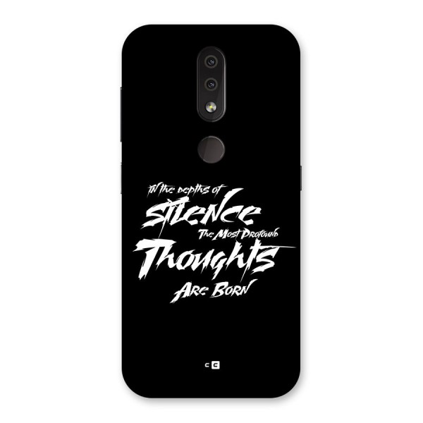 Silent Thoughts Back Case for Nokia 4.2