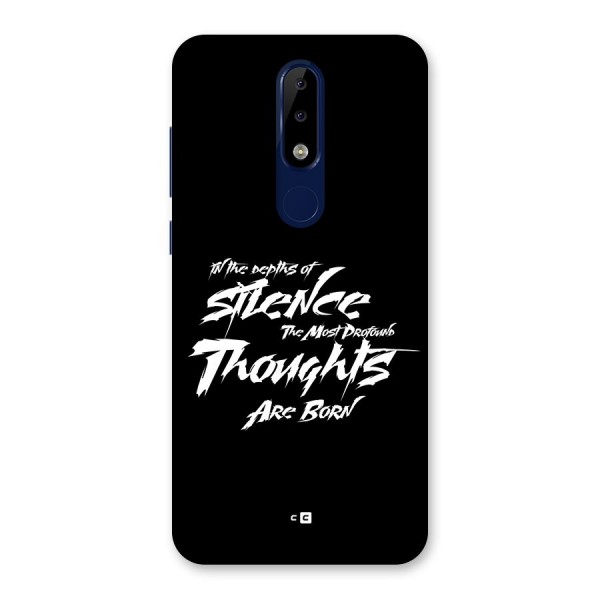 Silent Thoughts Back Case for Nokia 5.1 Plus