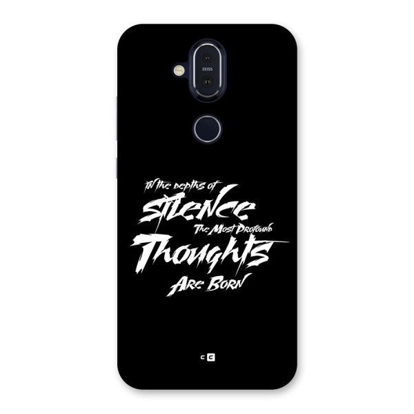 Silent Thoughts Back Case for Nokia 8.1