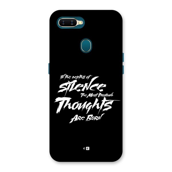 Silent Thoughts Back Case for Oppo A11k