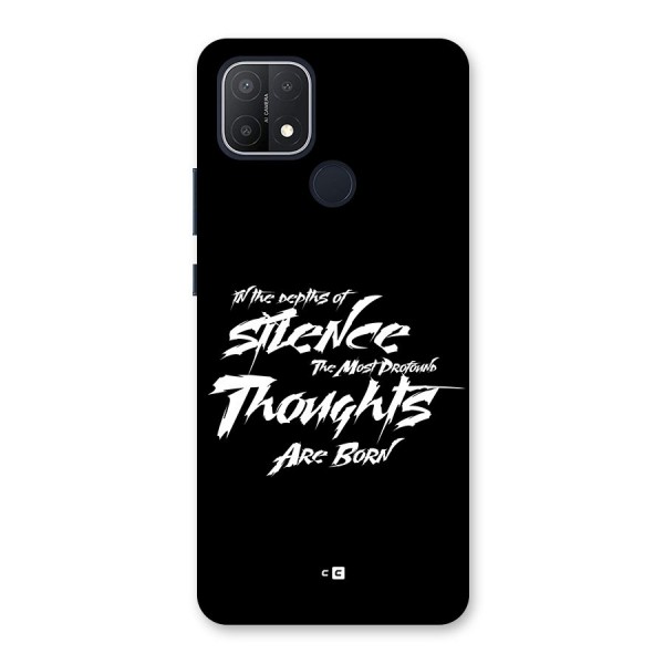 Silent Thoughts Back Case for Oppo A15