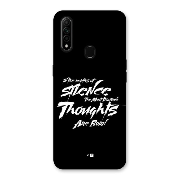 Silent Thoughts Back Case for Oppo A31