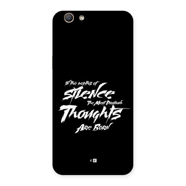 Silent Thoughts Back Case for Oppo F1s