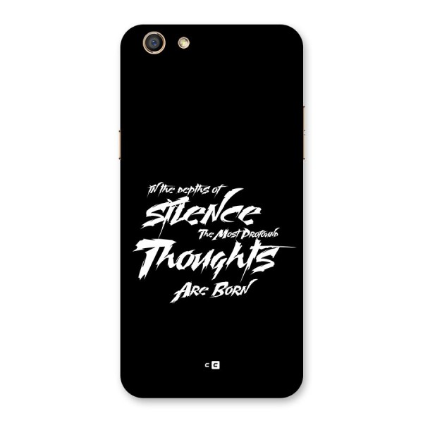 Silent Thoughts Back Case for Oppo F3