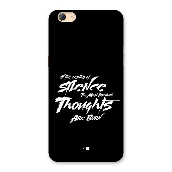 Silent Thoughts Back Case for Oppo F3 Plus