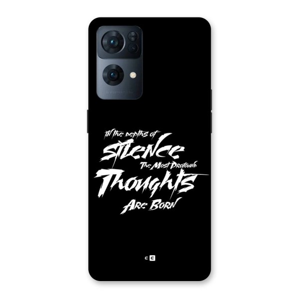 Silent Thoughts Back Case for Oppo Reno7 Pro 5G