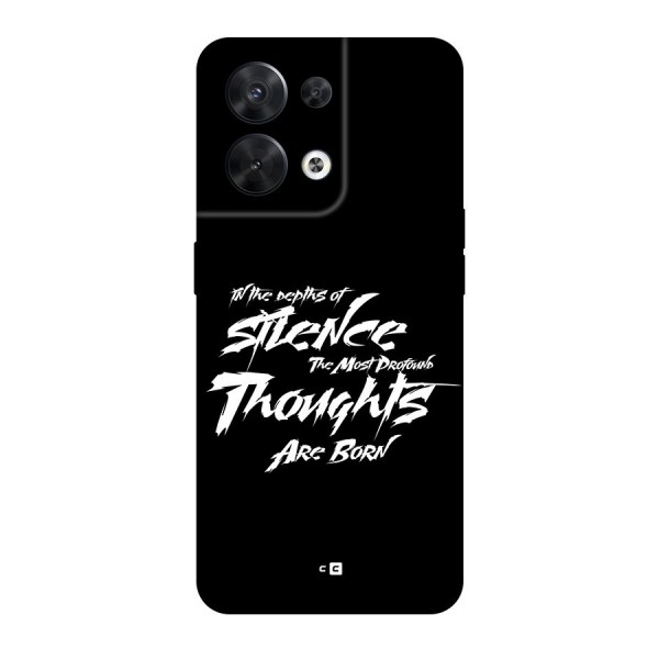Silent Thoughts Back Case for Oppo Reno8 5G