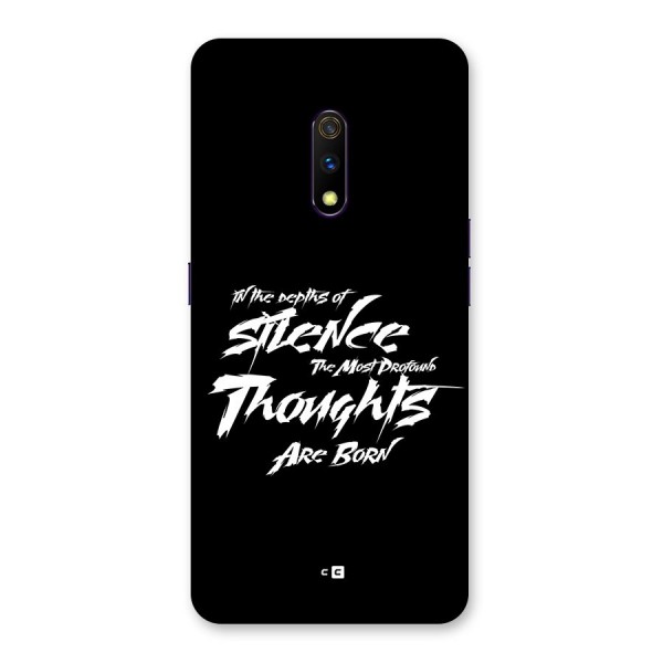 Silent Thoughts Back Case for Realme X