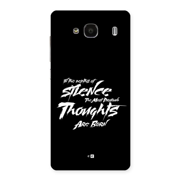Silent Thoughts Back Case for Redmi 2
