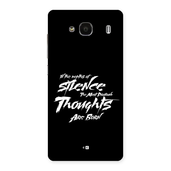 Silent Thoughts Back Case for Redmi 2s