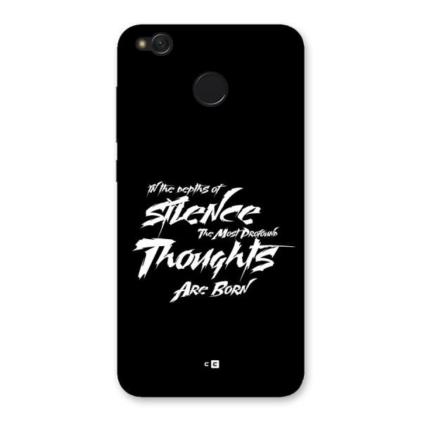 Silent Thoughts Back Case for Redmi 4