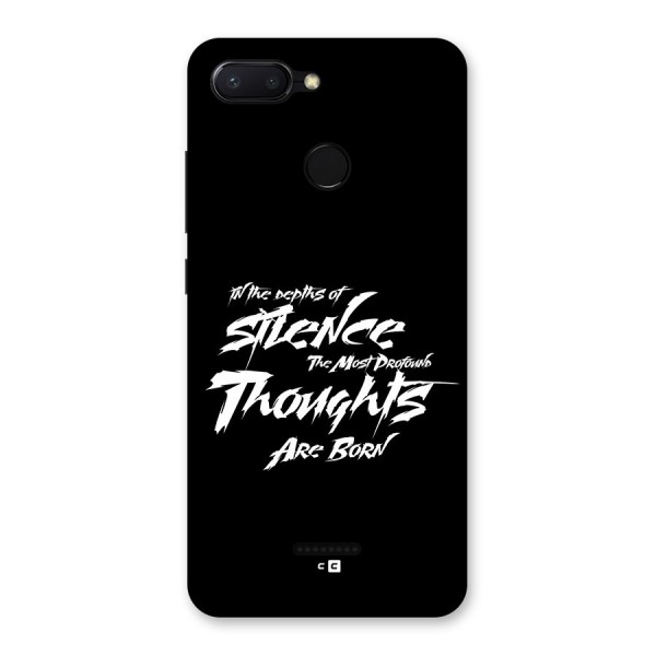 Silent Thoughts Back Case for Redmi 6