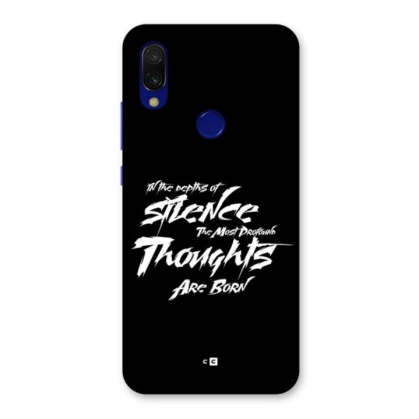 Silent Thoughts Back Case for Redmi 7