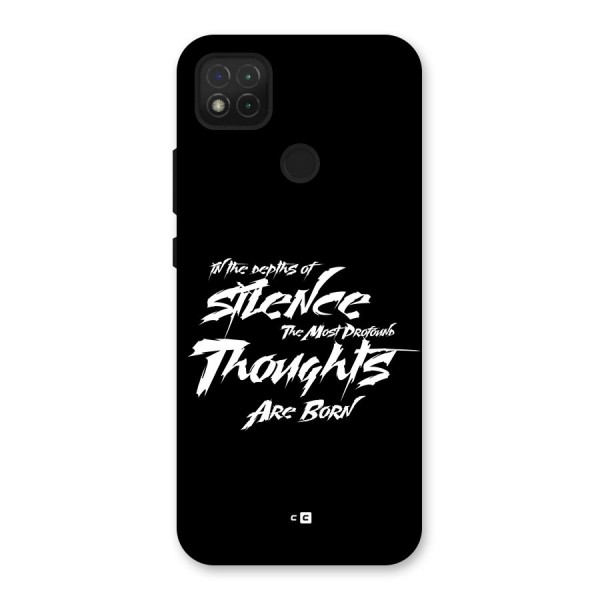 Silent Thoughts Back Case for Redmi 9