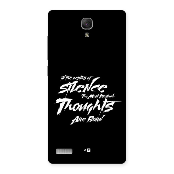 Silent Thoughts Back Case for Redmi Note