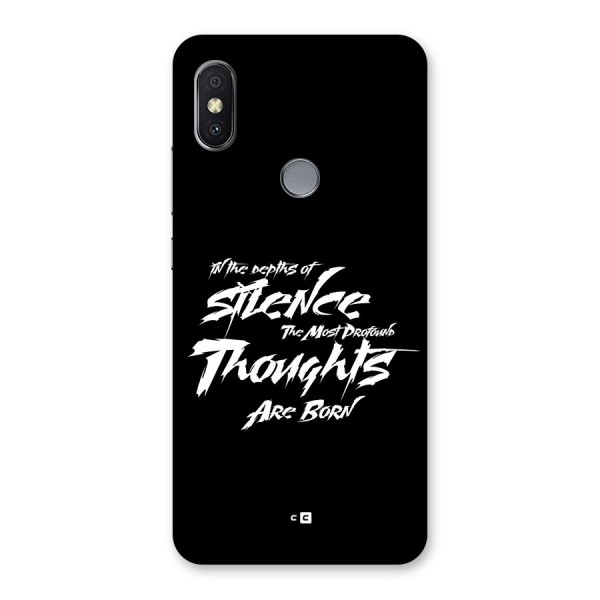 Silent Thoughts Back Case for Redmi Y2