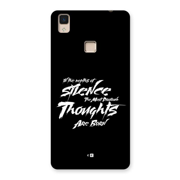 Silent Thoughts Back Case for V3 Max