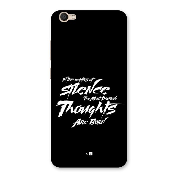 Silent Thoughts Back Case for Vivo V5