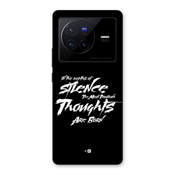 Silent Thoughts Back Case for Vivo X80