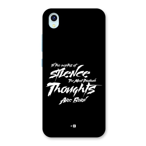 Silent Thoughts Back Case for Vivo Y1s