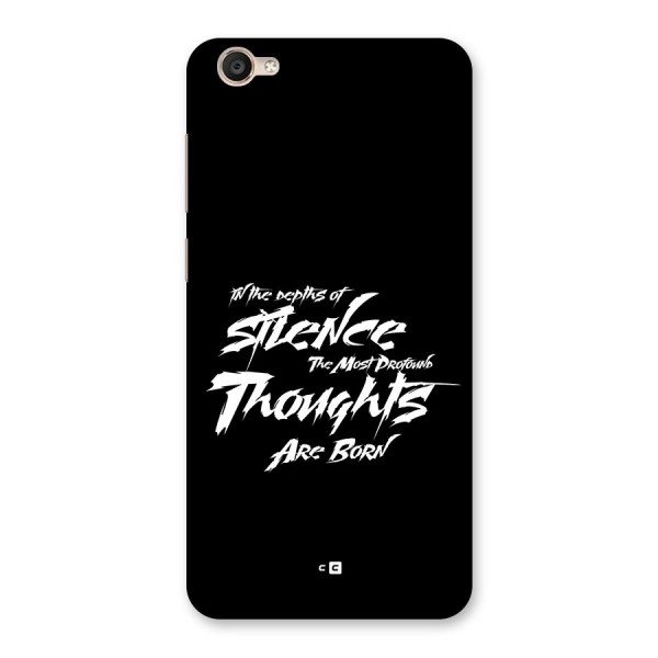 Silent Thoughts Back Case for Vivo Y55s