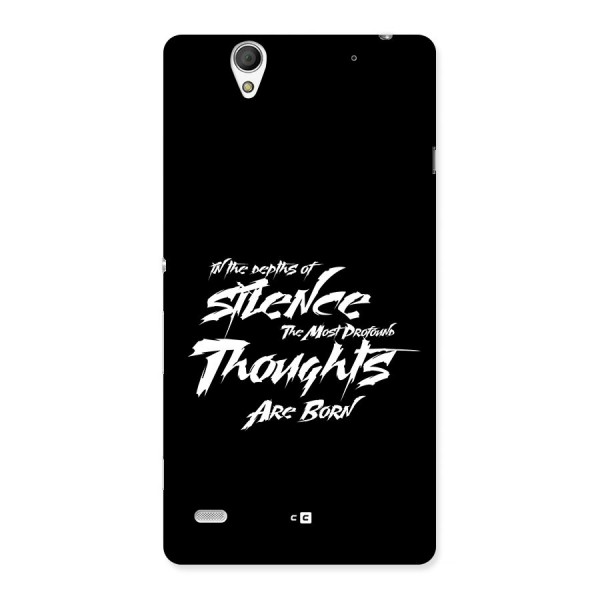 Silent Thoughts Back Case for Xperia C4