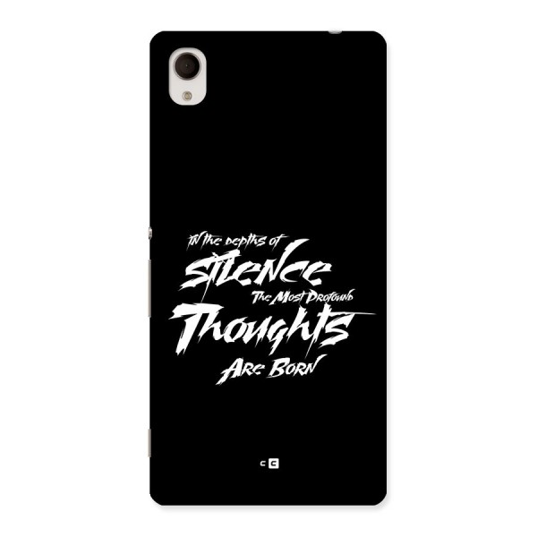 Silent Thoughts Back Case for Xperia M4