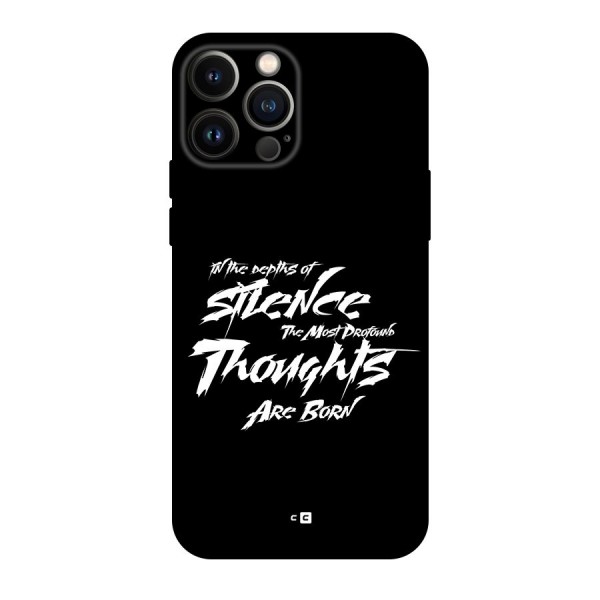 Silent Thoughts Back Case for iPhone 13 Pro Max