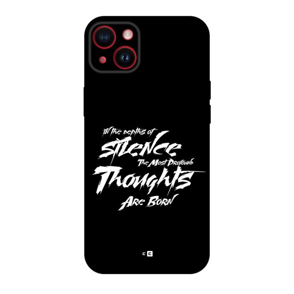 Silent Thoughts Back Case for iPhone 14 Plus