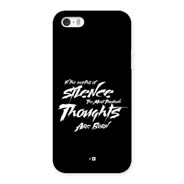 Silent Thoughts Back Case for iPhone 5 5s