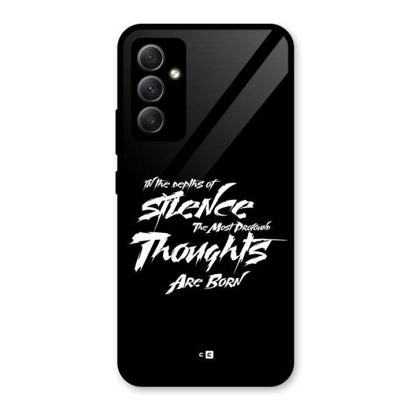 Silent Thoughts Glass Back Case for Galaxy A34