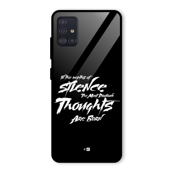 Silent Thoughts Glass Back Case for Galaxy A51